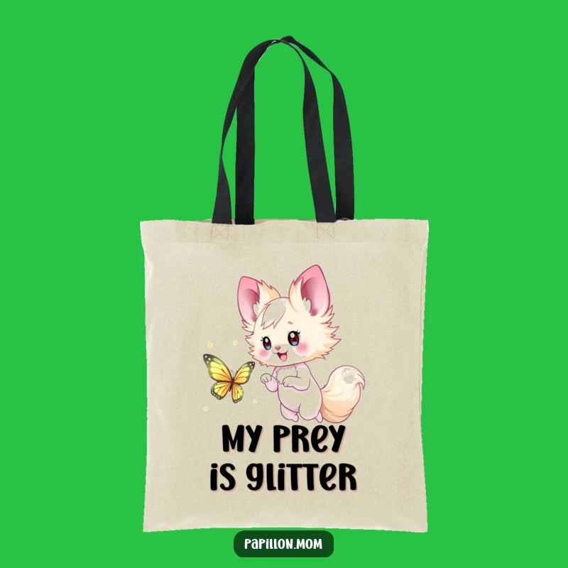 Funny Papillon Lady Tote Bag: Butterfly Chase – Carry Your Fun!